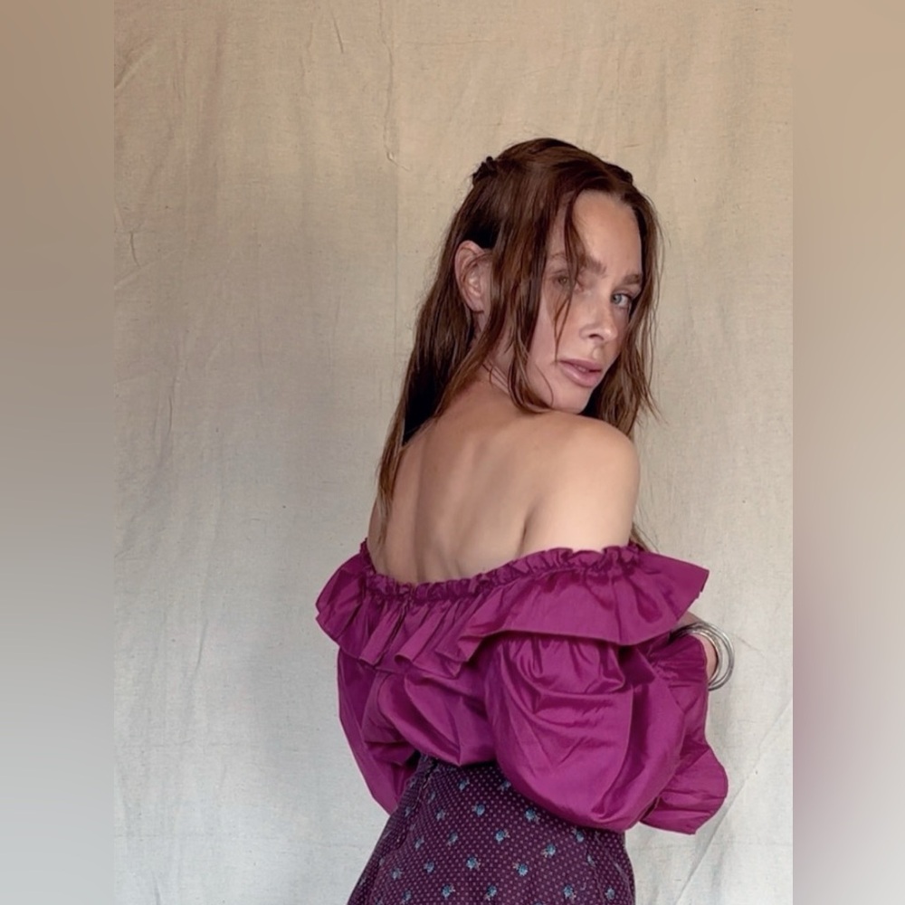 Vintage Call It Fancy Ruffled Blouse size 16